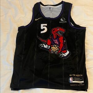 Nike Black and Purple Toronto Raptors Jersey Immanuel Quickley